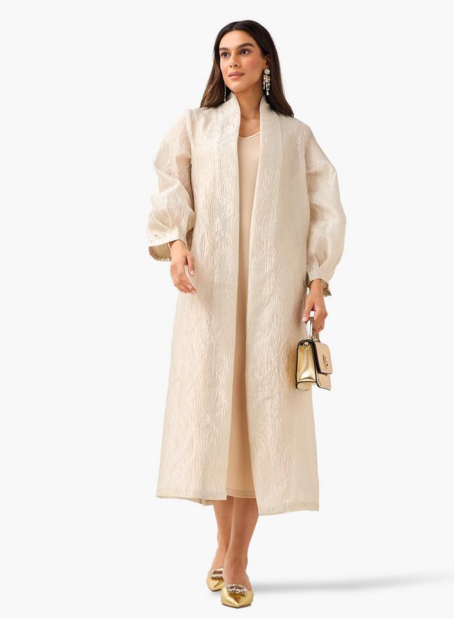 Iconic Longline Textured Open Front Kimono Shrug - Image 4