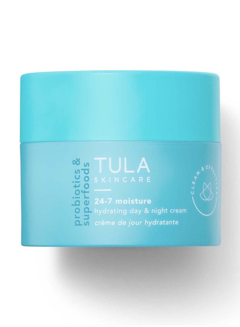 تولا العناية بالبشرة 247 كريم الترطيب النهاري والليلي (حجم السفر) | مرطب للوجه يحتوي على خلاصة فاكهة البطيخ والتوت | 0.5 أوقية. - Image 1