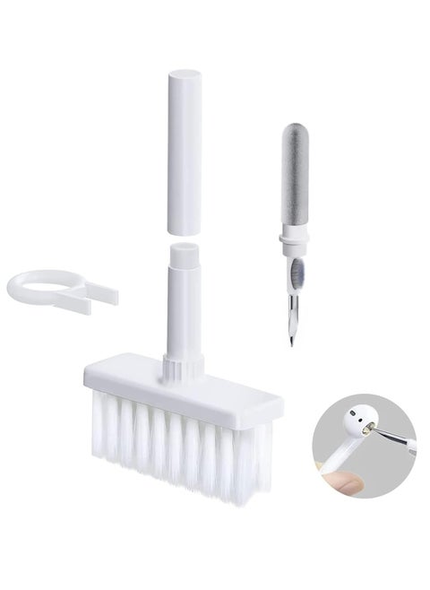 5 in 1 Soft Keyboard Cleaner 5 in 1 Multifunctional Phone Computer Cleaning Tools Cleaning Kit Soft Silicone Keycap Puller for Bluetooth Headphones Laptop Wireless Speakers Camera Lens