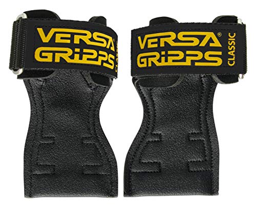 Versa Gripps Classic Made in USA Wrist Straps for Weightlifting Alternative Best Training Accessory SM Gold - Image 1