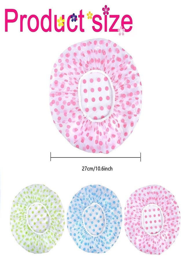 NYCTAN Reusable Shower Caps (6-pack) | Waterproof, Multicolor Hair Covers for Women, Men, Kids, and Babies | Great for Bathing, Spas, Salons, Beauty Parlors, Homes, and Hair Care or Treatment - Image 2