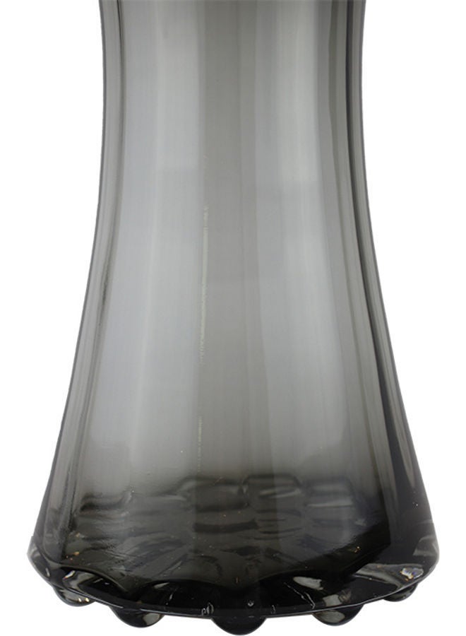 NIBEMINENT Decorative Glass Vase Black 15x28cm - Image 3