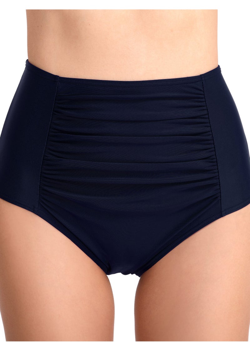 Loquat - Beach Pants Woman Pleated Tight Fashion Swim Trunks Hip Wrap Abdominal High Waist Swim Short Woman - Image 1
