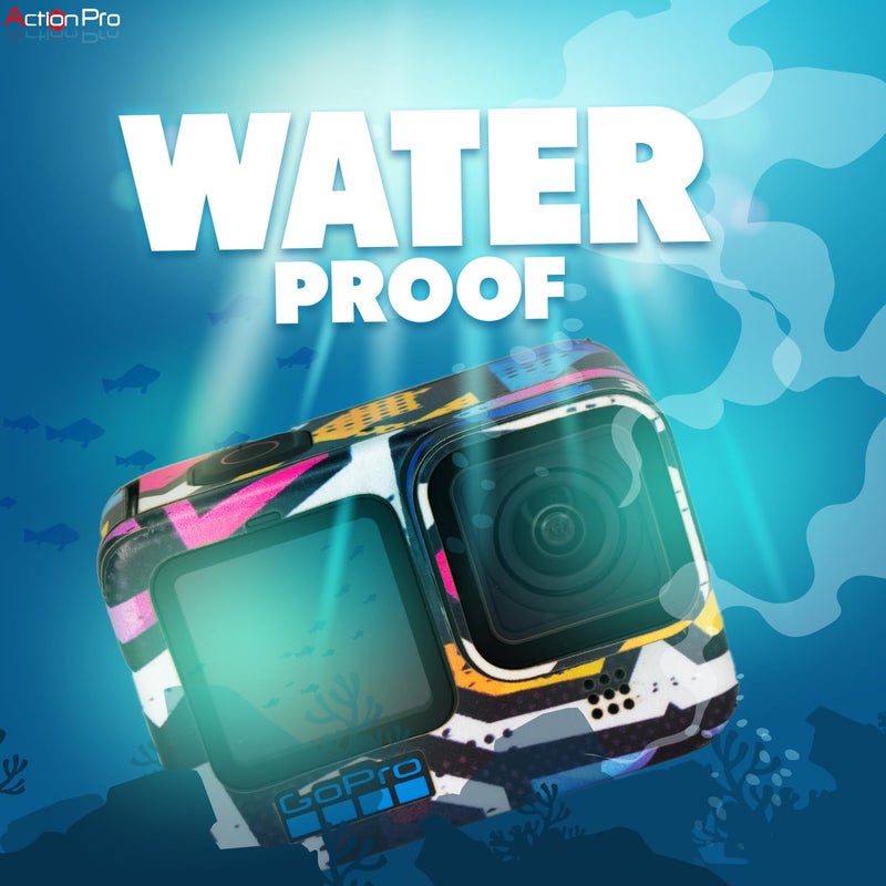 Action Pro Camera Skin Compatible with Gopro-9/10/11/12/13 Action Camera(Multicolour-2) - Image 2