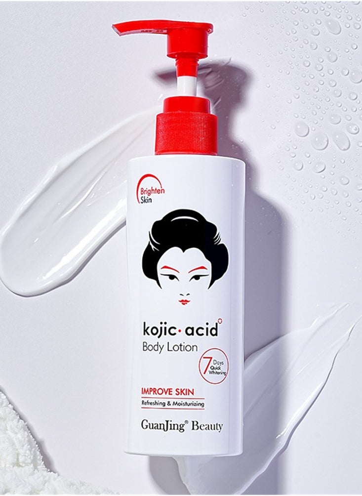 GuanJing Beauty Kojic Acid Body Lotion Improve Skin - 230ml  - Image 1