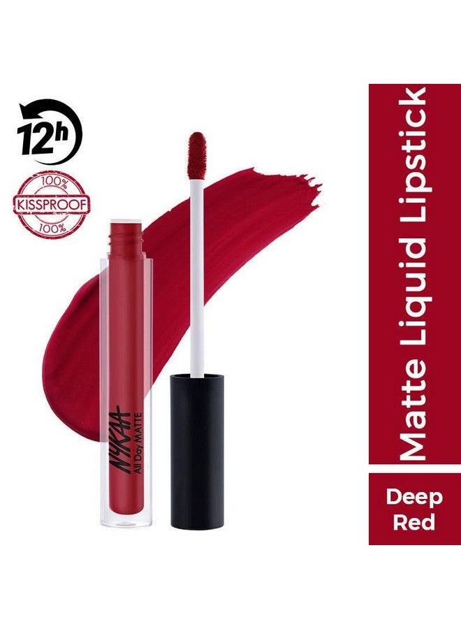 Nykaa All Day Matte Waterproof, Transfer Proof, Mask Proof, 12H Liquid Lipstick - Boss Babe - Image 2