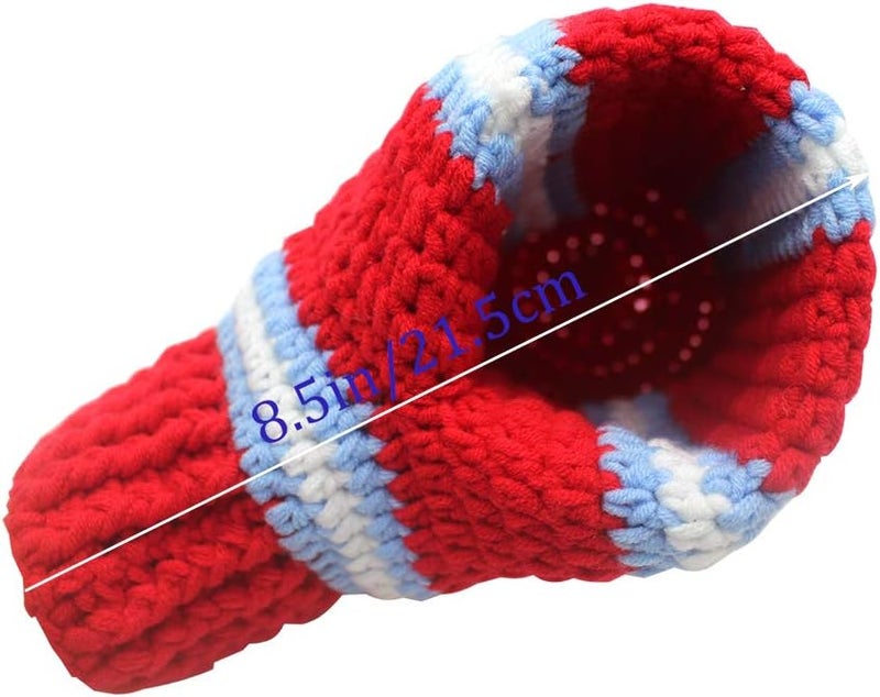 FunisFun Beer Mitten Gloves, Knit Stitched Drink Mitt Holder for White Elephant Gag Gift Tailgating Idea - Image 4