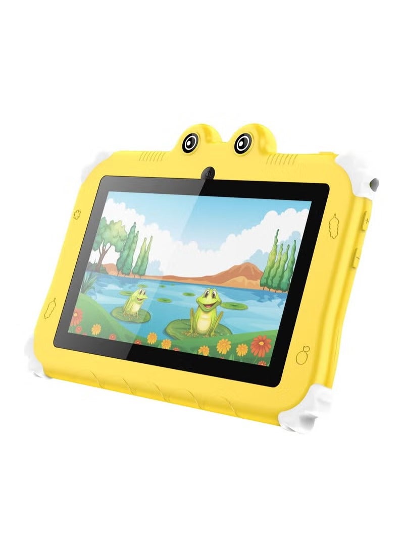 Oteeto Tab 6 Kids Tablet 7 Inch 4GB RAM 128GB ROM 3500mAh Yellow