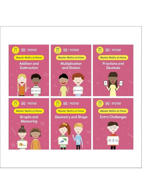 DK Maths ― No Problem! Collection of 6 Workbooks, Ages 8-9 (Key Stage 2)