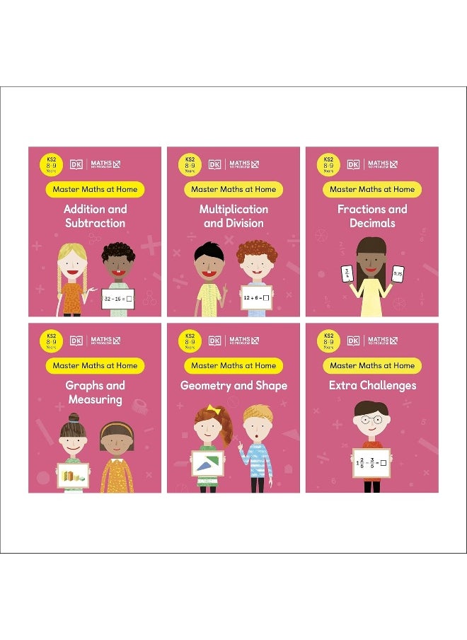 DK Maths ― No Problem! Collection of 6 Workbooks, Ages 8-9 (Key Stage 2)