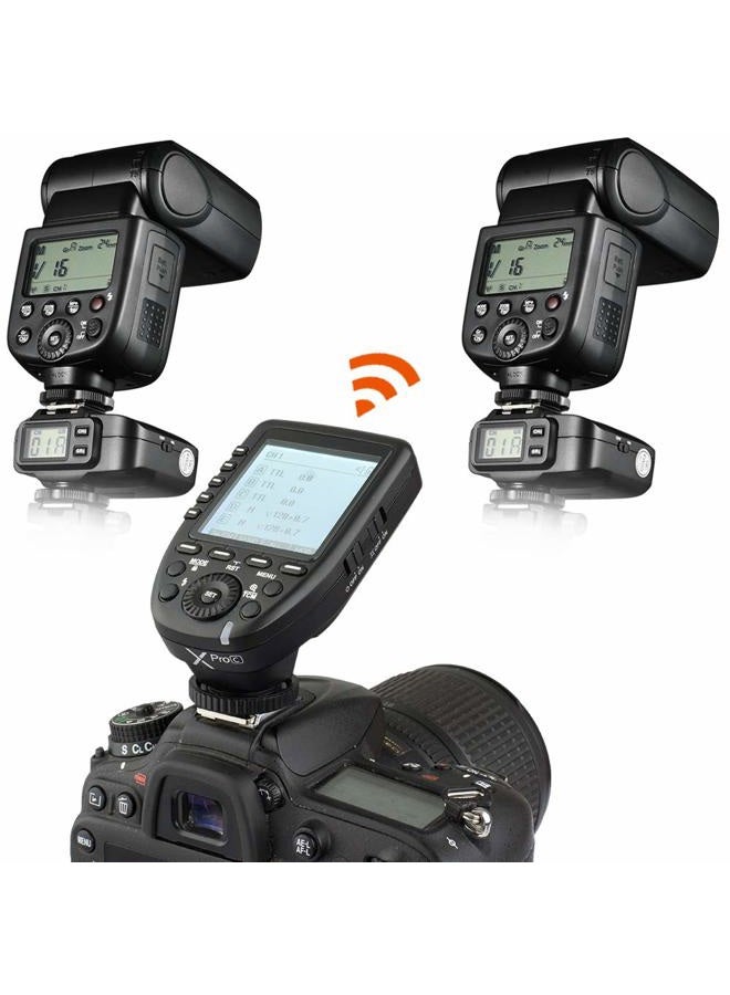 Godox Xpro-C 2.4G X System TTL Wireless Flash Trigger Transmitter & 2 * X1R-C Controller Receiver Compatible for Canon Flash - Image 3