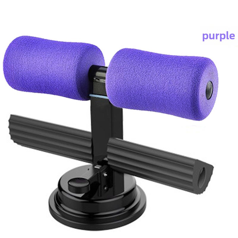 Sit-ups auxiliary device household belly roll lazy suction cup belly roll device exercise abdominal muscle abdominal fitness equipment hair delivery(Purple double-pole supine) - Image 1