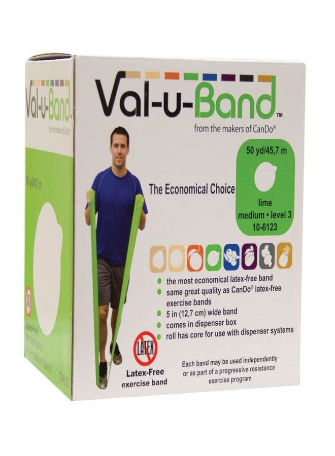 Cando Val-U-Band Latex Free Exercise Band, Lime - Image 1