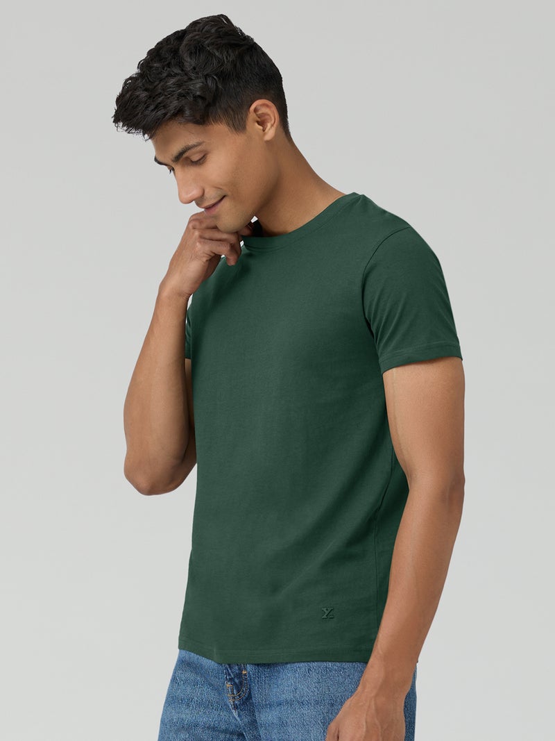 اكس واي اكس اكس تي شيرت رجالي من القطن بقصّة عادية ورقبة دائرية من XYXX - Image 3