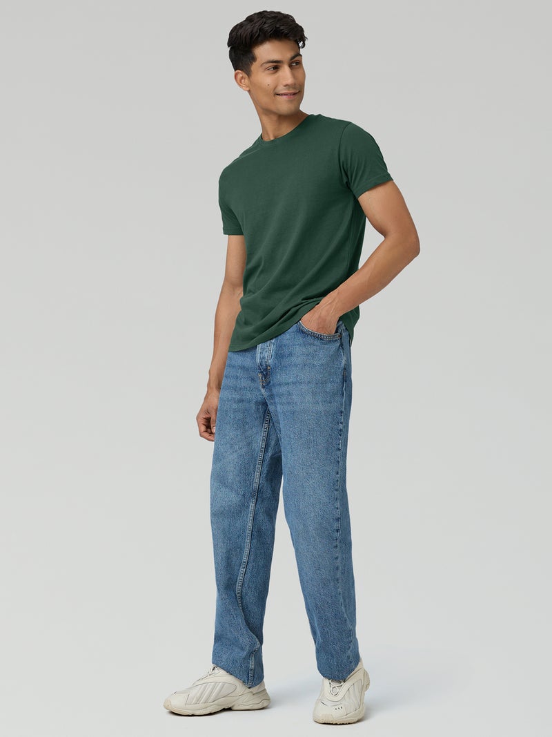 اكس واي اكس اكس تي شيرت رجالي من القطن بقصّة عادية ورقبة دائرية من XYXX - Image 4