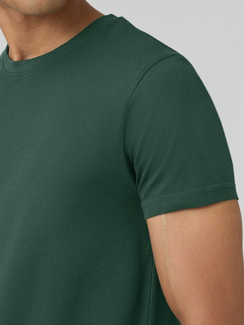 اكس واي اكس اكس تي شيرت رجالي من القطن بقصّة عادية ورقبة دائرية من XYXX - Image 5