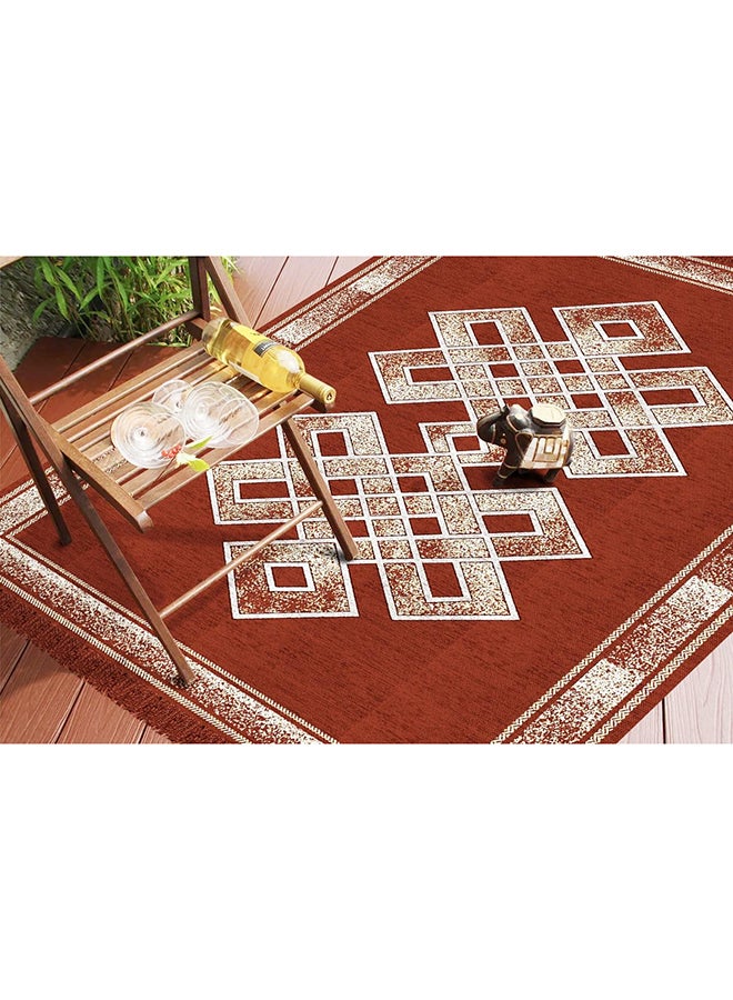 بي اس بي هوم سجادة شينيل فاخرة من تصميم BSB HOME | خيط ذهبي ناعم مع سجادة مخملية بوزن 500 جرام لكل متر مربع لغرفة المعيشة أو غرفة النوم أو الممر | 150×210 سم أو 5×7 أقدام - Image 2