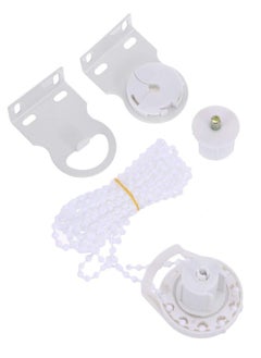 Roller Blind Fitting 1 Set Roller Shade Parts Plastic Bracket Bead Chain Cord with Roller Shade Clutch Rolling Blind Replacement Repair Kit