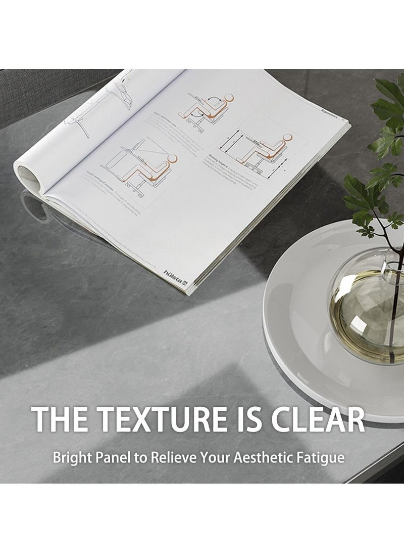 Captaintech Modern Minimalist Sofa Side Table, Home Living Room Small Coffee Table, Multifunctional Small Square Table - Image 3