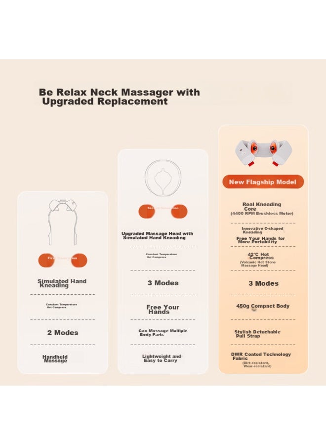 Breo Breo Neck5 Lite Neck And Shoulder Massager, Portable Massage Pillow For Neck, Shoulder And Trapezius Muscles, Gift For Parents, Boyfriend, Girlfriend, Birthday And New Year Present  - Image 2