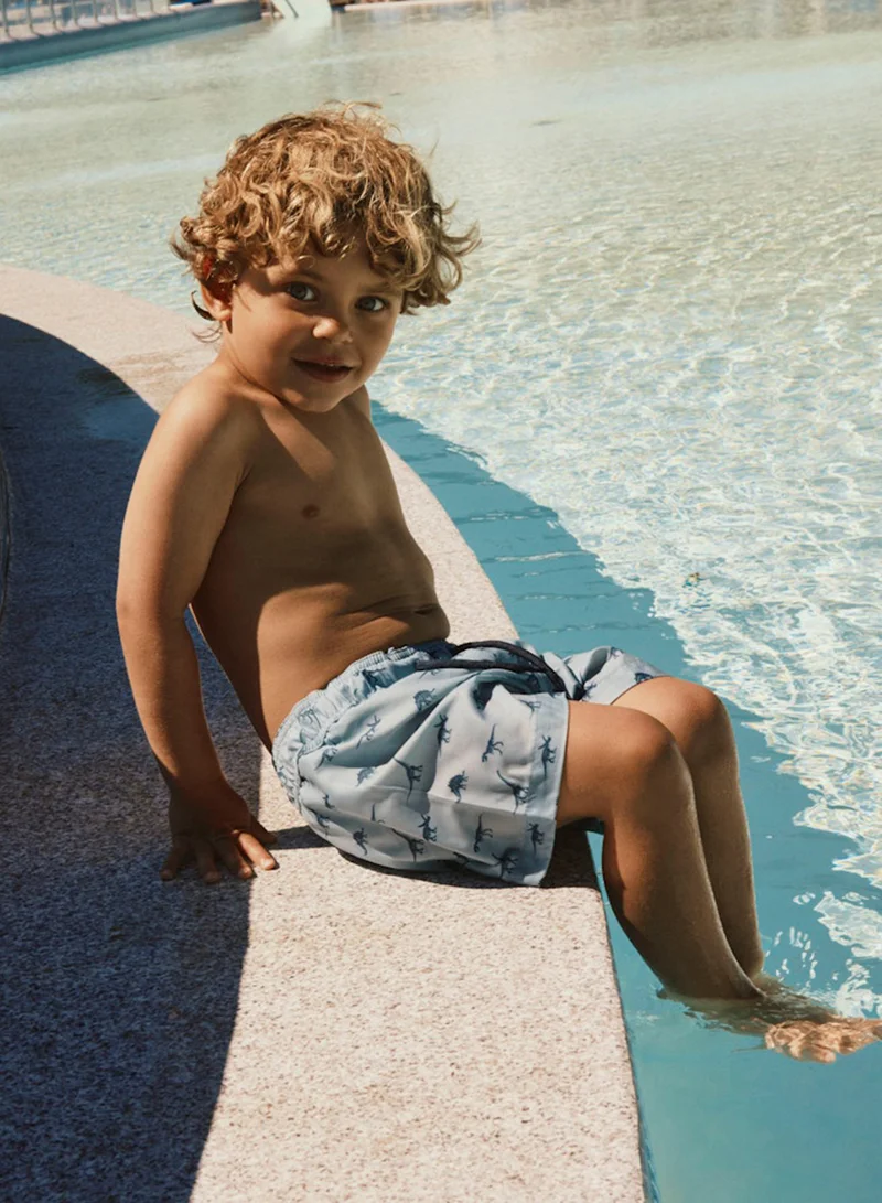 Name It  Kids Printed Drawstring Swim Shorts for Men | Best Price UAE