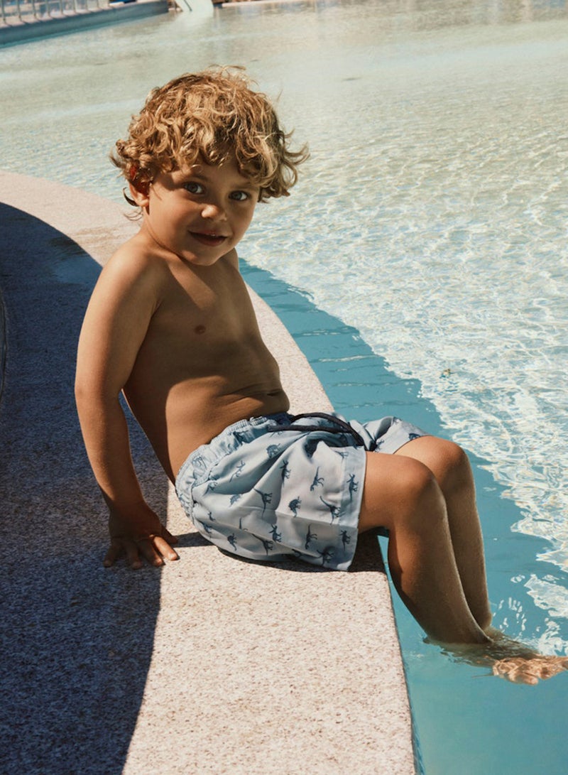 NAME IT Kids Printed Drawstring Swim Shorts - Image 5
