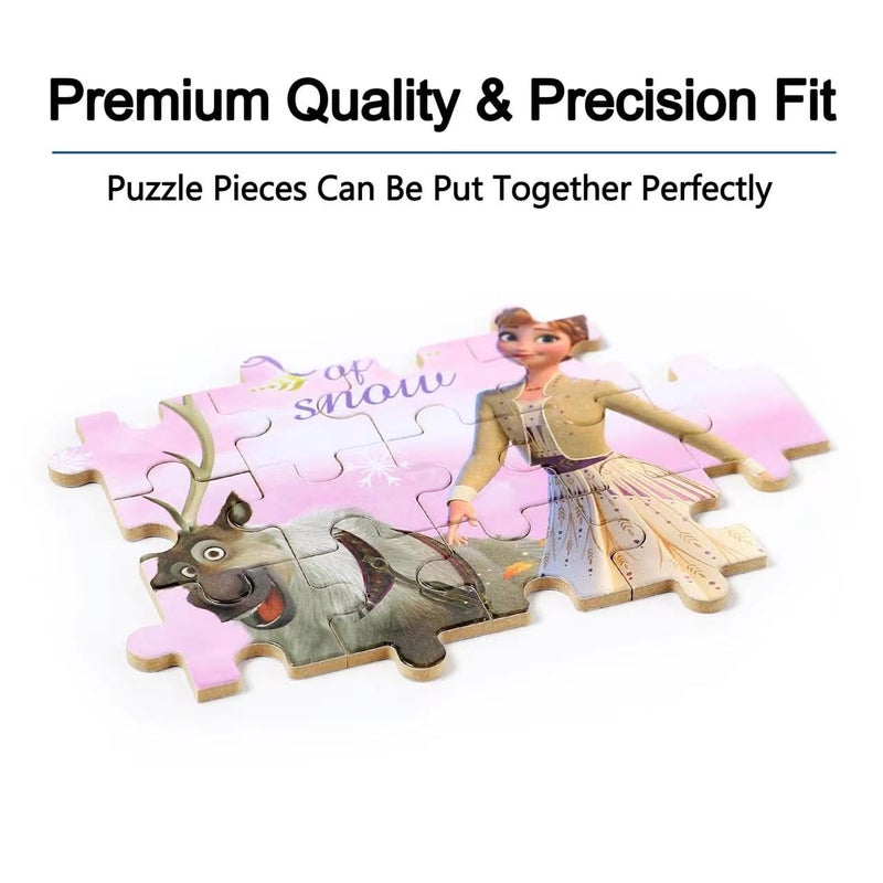 LELEMON Pretty Puzzles for Kids Ages 4-6, Snowmen 60 Piece Puzzles for Kids Ages 4-8,Children Jigsaw Puzzles in a Metal Box,Educational Learning Puzzle Toys for Girls and Boys - Image 5