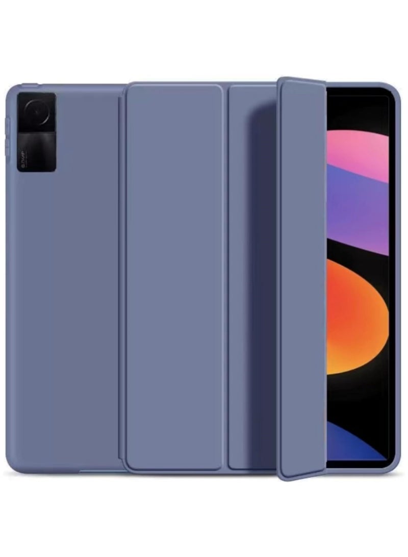 روك بو حالة ل Xiaomi Redmi Pad 10.61 بوصة تاريخ الإصدار 2022 غطاء واقي ذكي ثلاثي الطي نحيف خفيف الوزن مع حامل متعدد الزوايا - Image 1