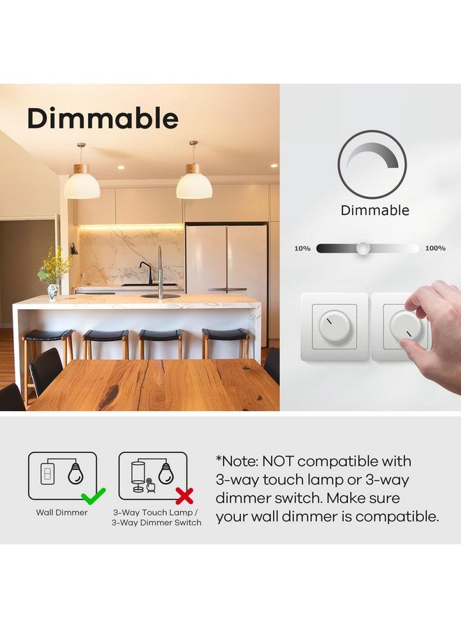 Linkind A19 LED Light Bulbs, 60W Equivalent Dimmable Light Bulbs, 3000K Warm White, 9.5W 800 Lumens LED Bulbs, E26 Standard Base 120V, UL Listed, Lighting for Bedroom Living Room Home Office, 6 Packs - Image 2