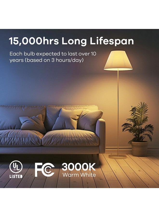 Linkind A19 LED Light Bulbs, 60W Equivalent Dimmable Light Bulbs, 3000K Warm White, 9.5W 800 Lumens LED Bulbs, E26 Standard Base 120V, UL Listed, Lighting for Bedroom Living Room Home Office, 6 Packs - Image 4