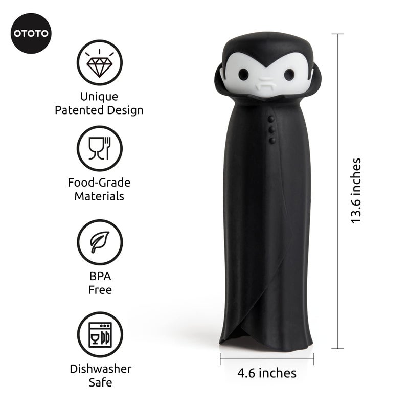 OTOTO Drac N' Roll Vampire Garlic Roller, Silicone Garlic Peeler Tube, Silicone Tube Roller for Halloween - Kitchen Gadget for Garlic, Garlic Tube, Garlic Crusher - Image 5