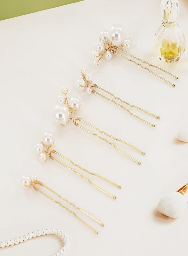 braxan 12Pcs pearl hair pins,pearl bobby pins bridal hair pins for Bridesmaids Brides Flower Girls Hair Accessories - Image 4
