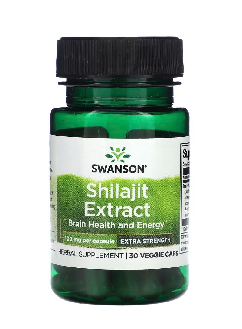 SWANSON Shilajit Extract 100 mg 30 Veggie Caps - Image 1