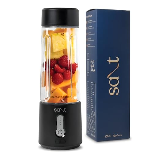 Salt PureBlend Pro Portable Blender for Smoothies, Protein Shakes, Crushing Ice | 4000 mAh Battery, USB-C Port | 230W Motor with Turbo Mode | 500ml (Black) - Image 1