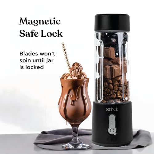 Salt PureBlend Pro Portable Blender for Smoothies, Protein Shakes, Crushing Ice | 4000 mAh Battery, USB-C Port | 230W Motor with Turbo Mode | 500ml (Black) - Image 5