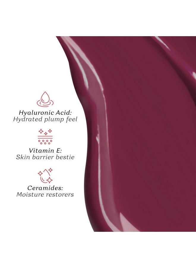 Color Cupid Color Cupid Matte Intense Color 18-Hour Stay Liquid Lipstick | Infused with Hyaluronic Acid & Ceramide | Transfer Proof & Kiss Proof| Forever Love - Tipsy Wine | 4 ml  - Image 4
