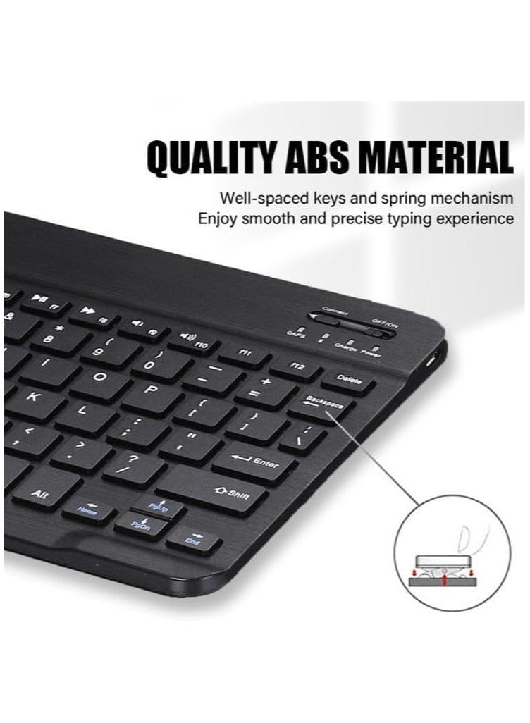 Bluetooth Keyboard for Oppo Pad Neo 11.4 Inch (2024),Magnetic Bluetooth Removable Tablet Leather Case,Folding Multi-View Bracket Cover with Keyboard  Mouse  Tempered Film - Image 3