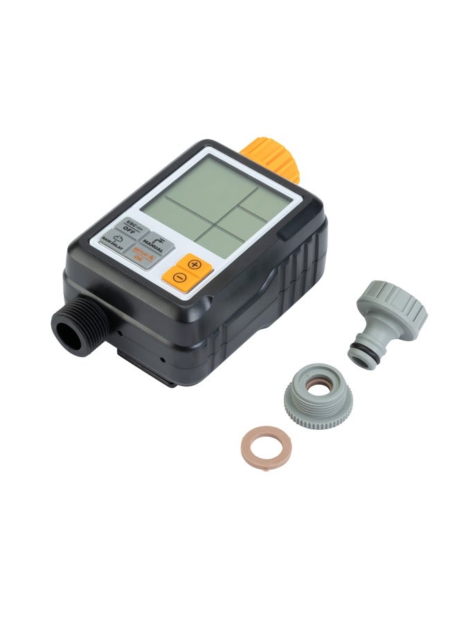 LAWAZIM Outdoor Automatic Intelligent Watering Timer - Programmable Waterproof Water Sprinkler Controller with Large Screen, Manual Mode & Rain Delay - For Garden Hose, Drip Irrigation, and Lawn Yard - Image 2