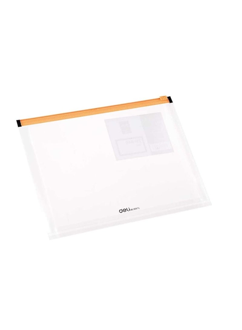 Deli 12-Piece Zipper Bag A5 Size Assorted Colours - Image 3