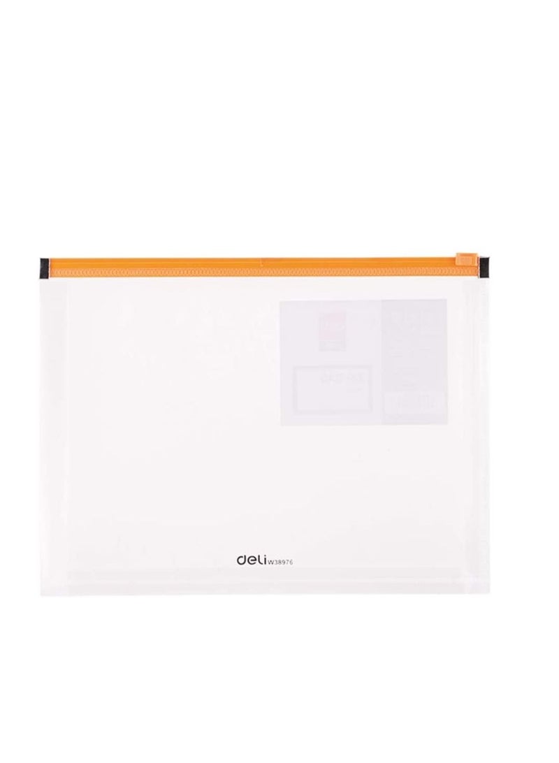 Deli 12-Piece Zipper Bag A5 Size Assorted Colours - Image 2