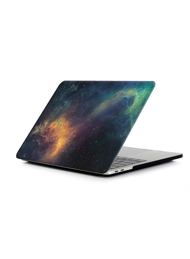 O Ozone Marble Pattern Hard Case For MacBook Pro 14 inch A2442 2021 M1 Pro / M1 Max Chip and Touch ID Protective Plastic Shell Case Cover - White and Gold Marble  - Image 3