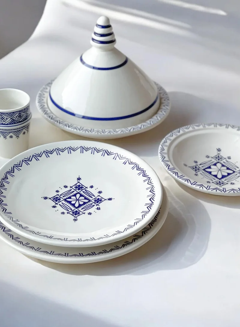 تادارت BERBER TAGINES BLUE PLAIN COVER D25 CM