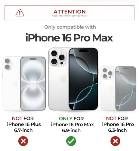 Dexnor for iPhone 16 Pro Max Case with Slide Camera Cover Adjustable Kickstand Builtin Screen ProtectorCompatible with MagSafe Shockproof Cases HeavyDuty Magnetic Protective CoverMaroon Red - Image 3