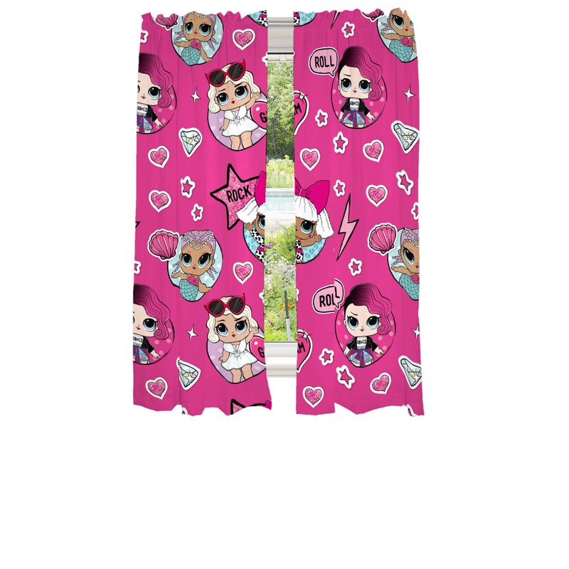 Franco Kids Room Window Curtains Drapes Set 82 in x 63 in LOL Surprise