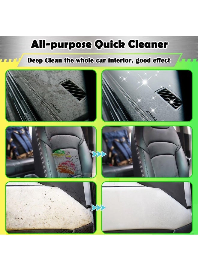 Multi Purpose Foam Cleaner Spray with Brush for Car Interior Upholstery Carpet Fabric Vinyl Dashboard Door Panels Leather Seat Cleaner Stain Remover Home Office Sofa Rug Shoe Cleaning Foam Aerosol Fresh Scent 650ml - Image 5