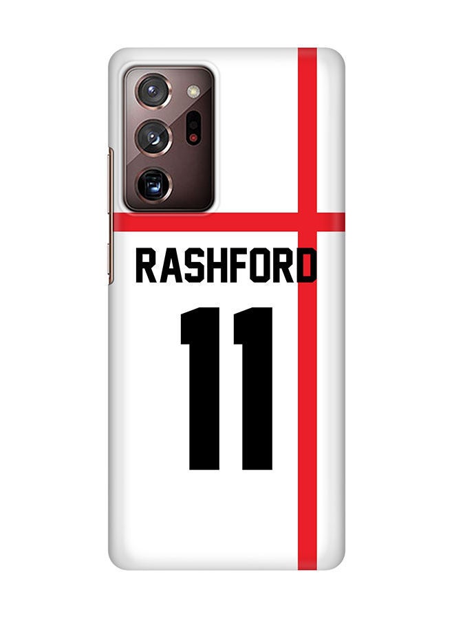 Stylizedd Slim Cover for Samsung Galaxy Note20 Ultra Case Snap Classic Series Mobile Cover Hard PC Shield Matte Finish Print -England-Player-Rashford - Image 1