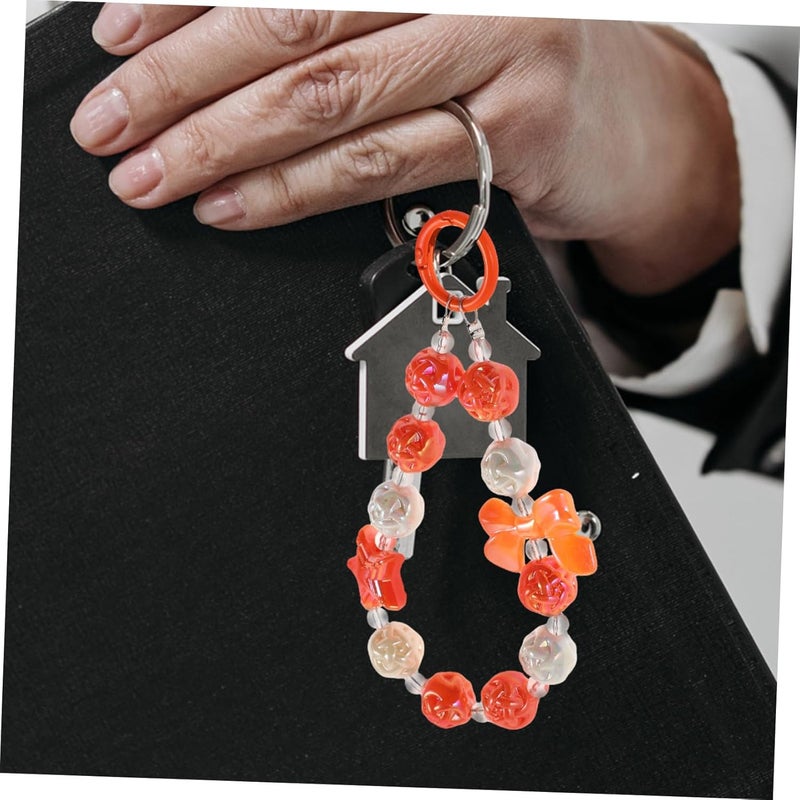 ABOOFAN Cute Beaded Phone Lanyard Strap Key Ring Pendant Dual Function Keychain and Phone Charm for Women and Girls Stylish Accessory for Everyday Use - Image 4