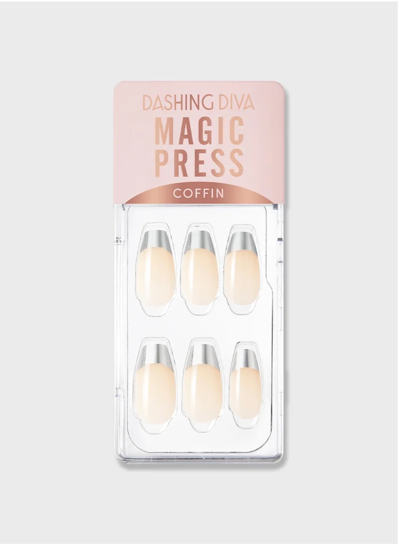 DASHING DIVA Magic Press Silver Chic French