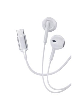 Stereo Wired Earphone With Type-C Connector White