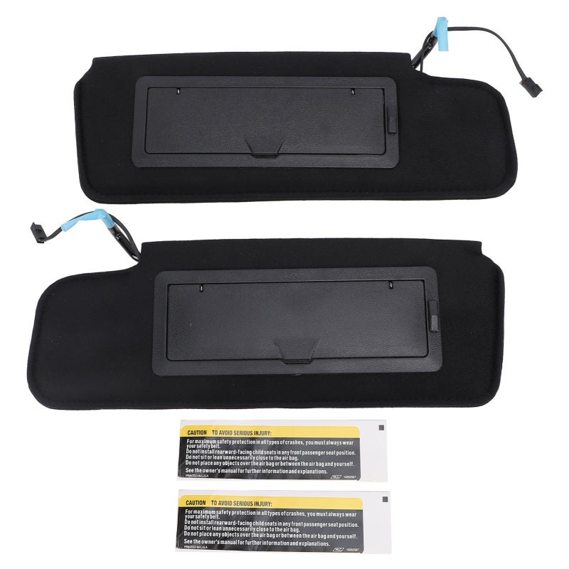 Left Right Sun Visor Set Replacement For C4 1984-1996 - 14081820 Driver Passenger Side Sunvisor Block Strong Sunlight - Image 1